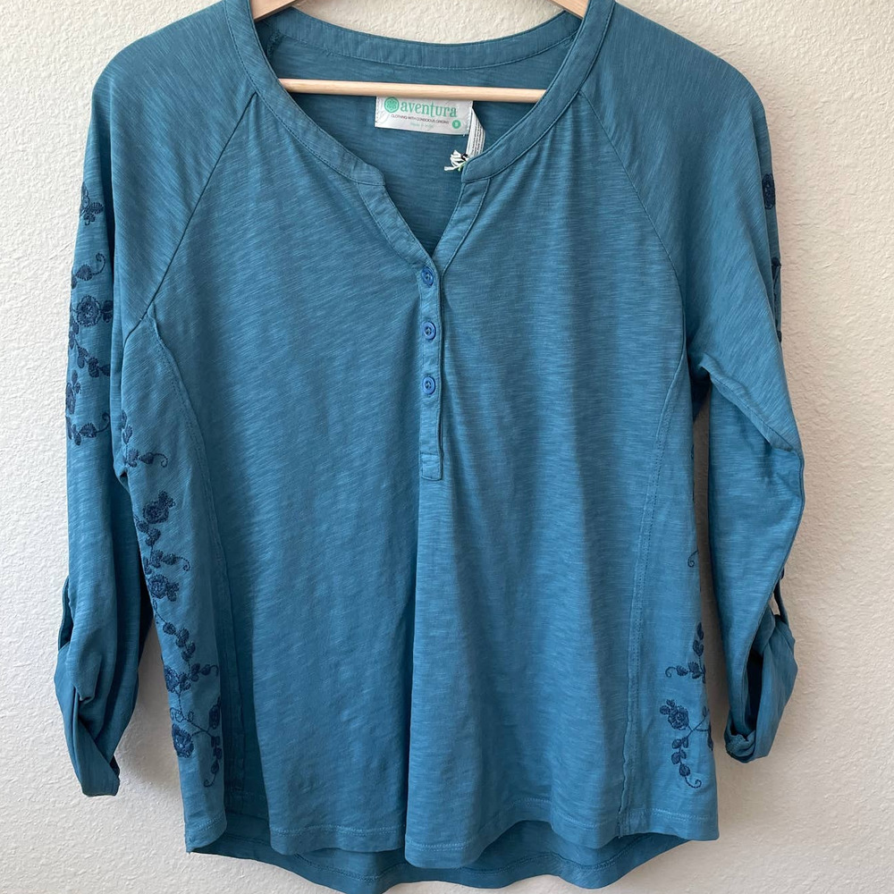 Aventura Organic Cotton Carolina Embroidered Top